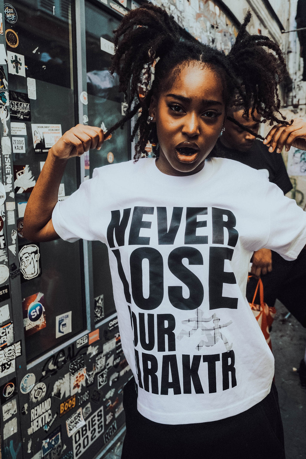 WHITE - NEVER LOOSE YOUR KARAKTR TEE